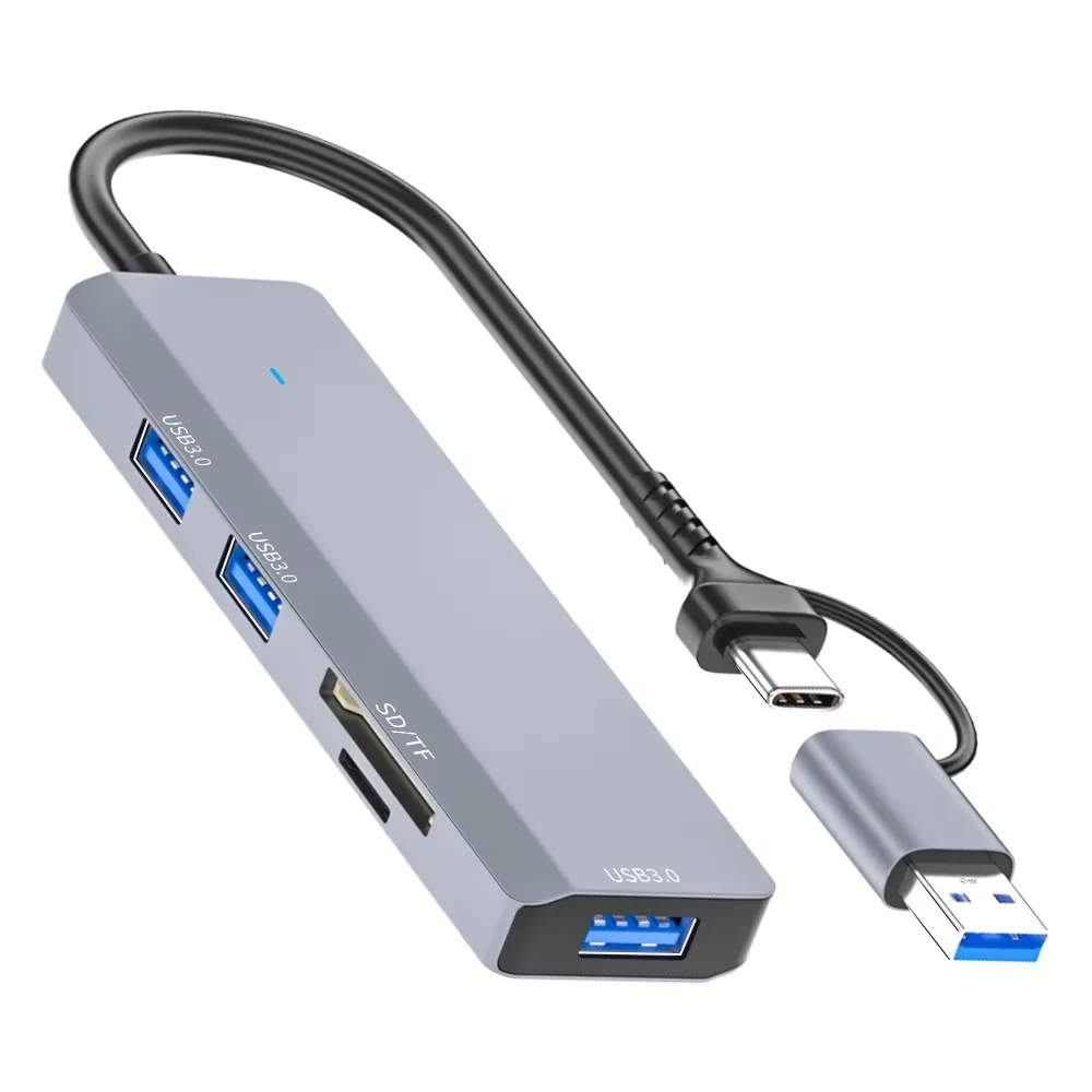 Expansion Dock Five In One Card Reader Multifunctional USB 3.0 Hub HUB Splitter SD Memory Card TF Card
