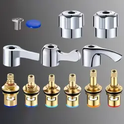 1Pcs Quick Opening Faucet Repair Accessories Easy Installation Switch Handle Faucet Replacement Part Copper Bathroom Fittings