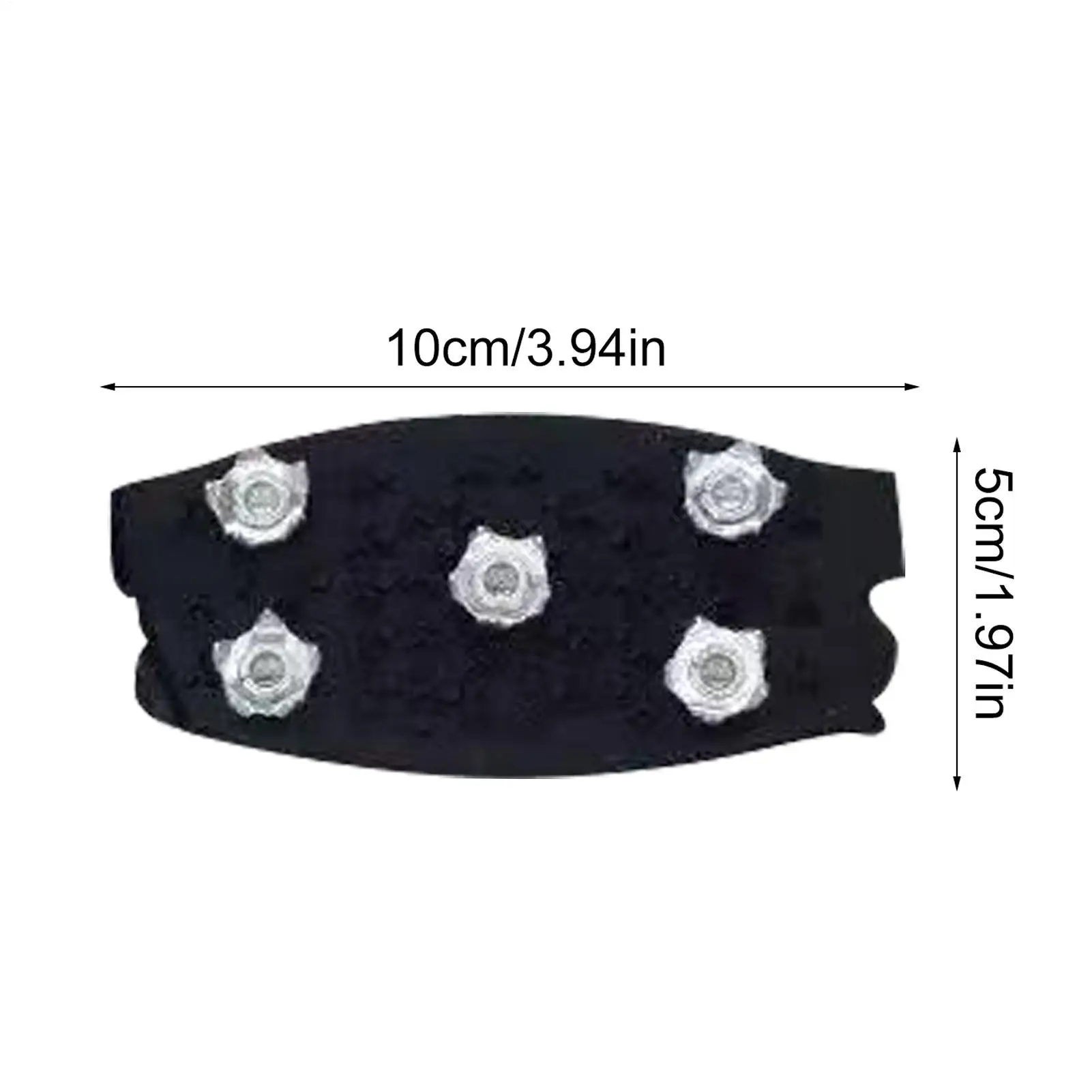 Anti-Skid Snow Ice Gripper 5 Studs Snow Ice Claw Climbing Shoes Spikes Grips Cleats Over Shoes Covers Anti-Slip Crampons - view 6