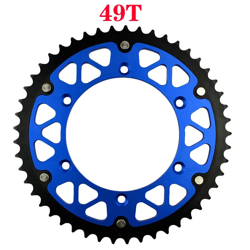 AHL Motorcycle 45T - 52T Rear Sprocket For YAMAHA WR125 YZ125 TTR230 WR250 YZ250 WR450 YZ450 WR400 YZ400 WR426 YZ426 YZ450F 250