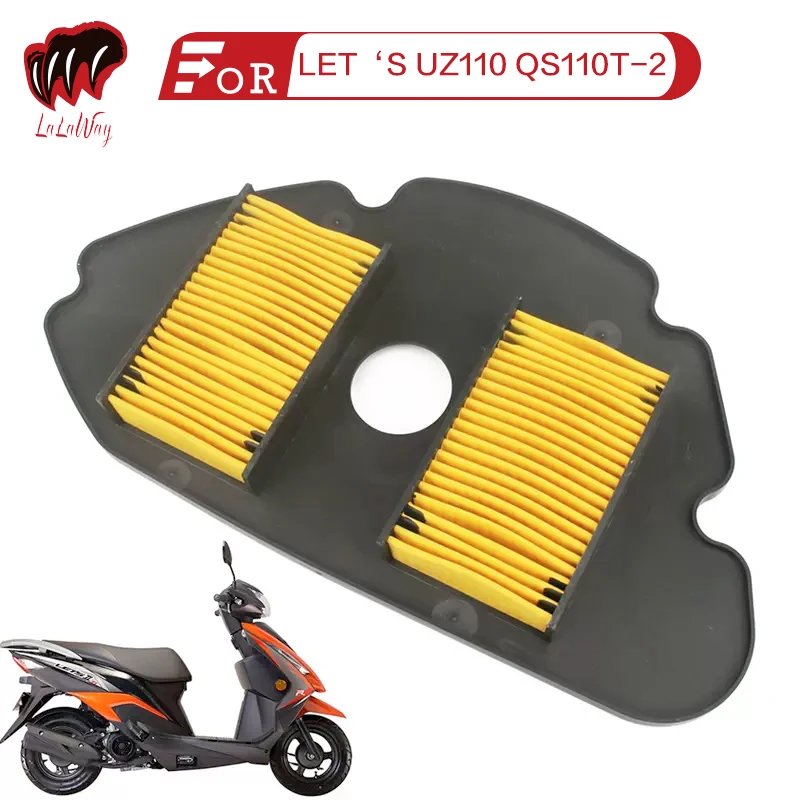 Scooter Air Filter For SUZUKI LET‘’S UZ110 QS110T-2 Motorcycle Air Filter Motor Bike Intake Cleaner Cleaner Element Replacement