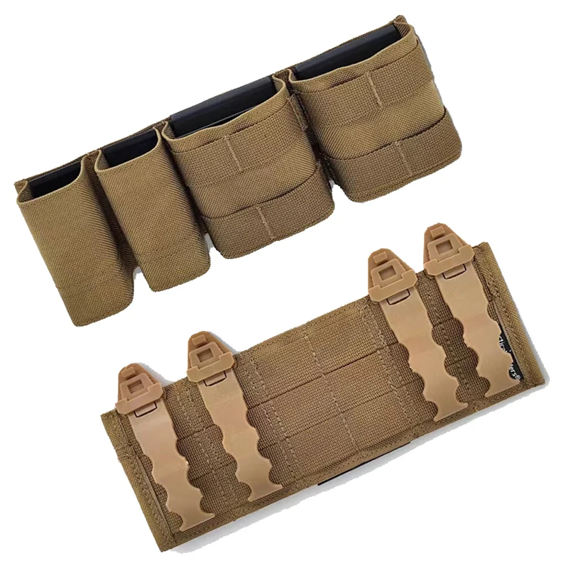 Airsoft Plate Carrier Mag Pouch Tactical 5 56 9MM Magazine Pouch Panel Hunting Expansion 500D Molle Insert Pouch Holder Gear