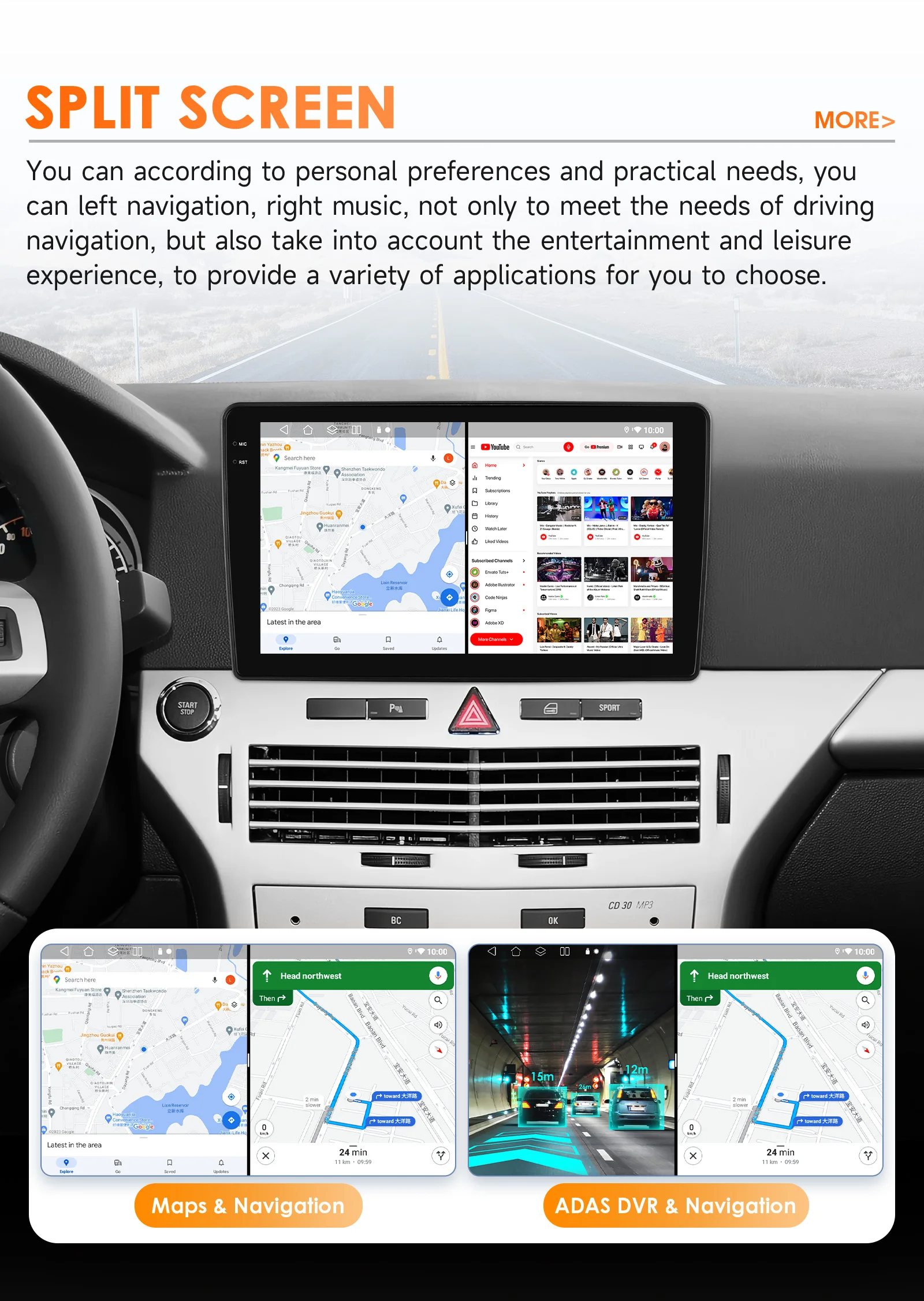 Hizpo Android 14 Octa Core Auto Stereo Für Opel Astra H 2006 2007 2008-2014 Carplay Wifi GPS 4G DSP Auto Radio Kopf Einheit Bildschirm – Detail 32