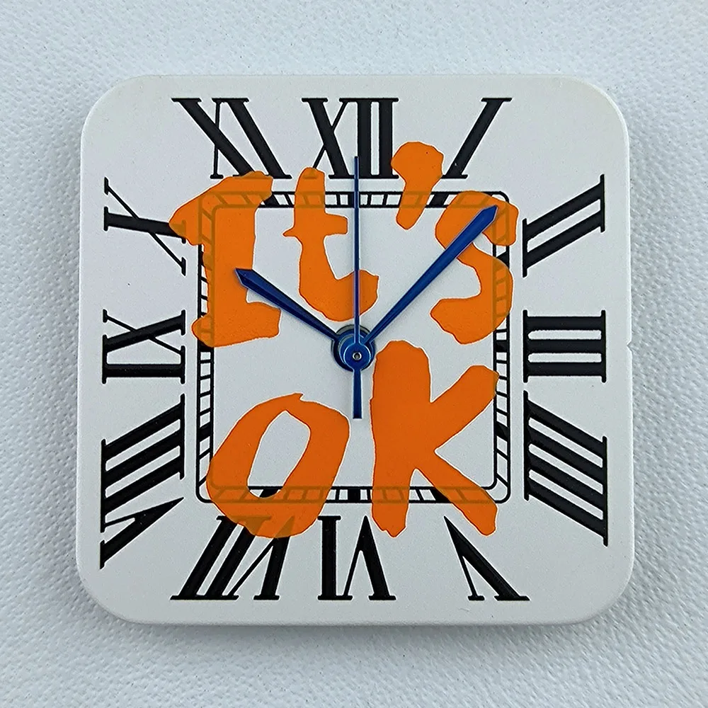 Reloj NH35 con esfera cuadrada para hombre, esfera con números romanos, reloj cuadrado compatible con movimiento NH35, herramientas de reparación de la serie NH