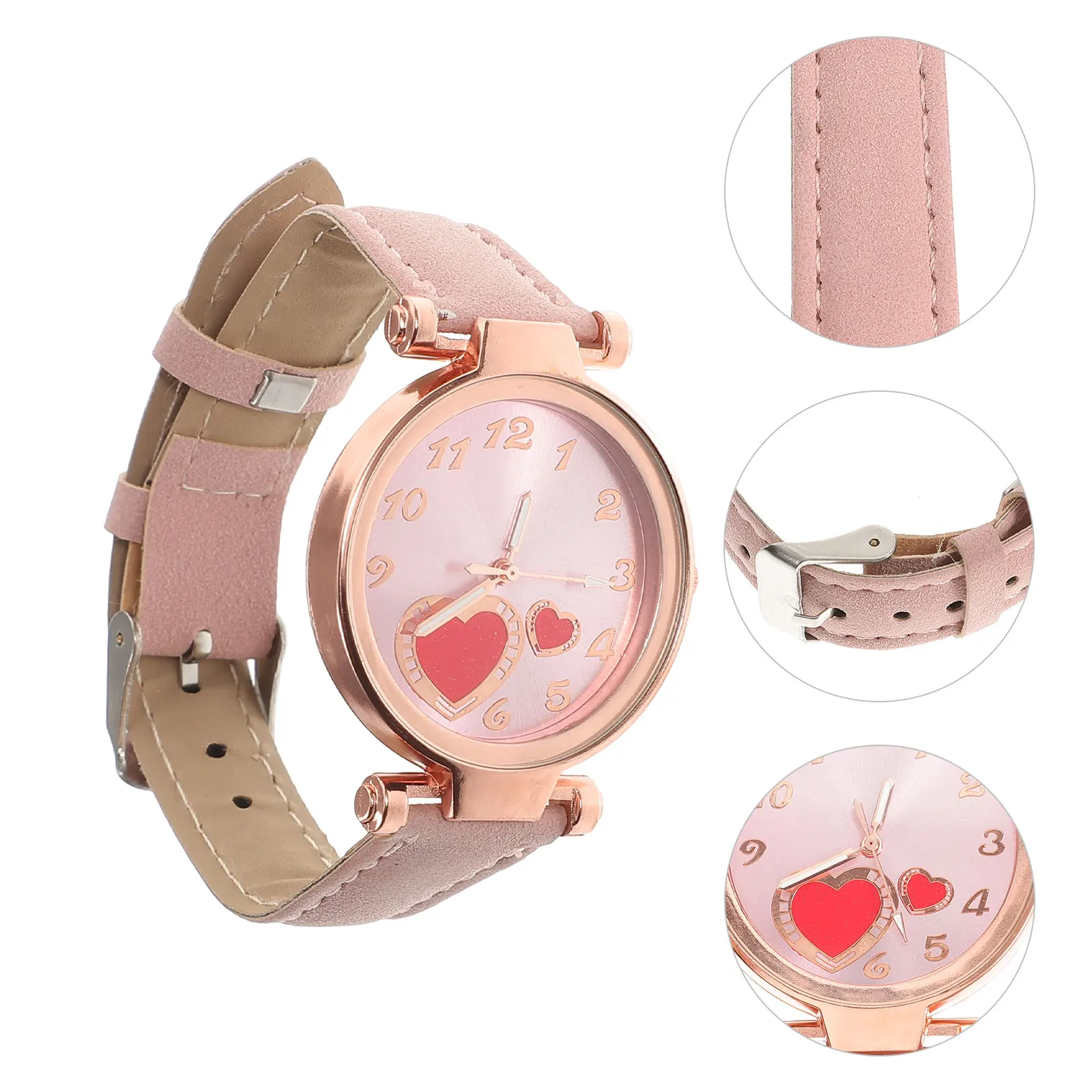 

Heart For Women Elegant Lady Wrist Casual Quartz Timepiece Romantic Gift Comfortable Versatile Stylish Fashionable Decorative