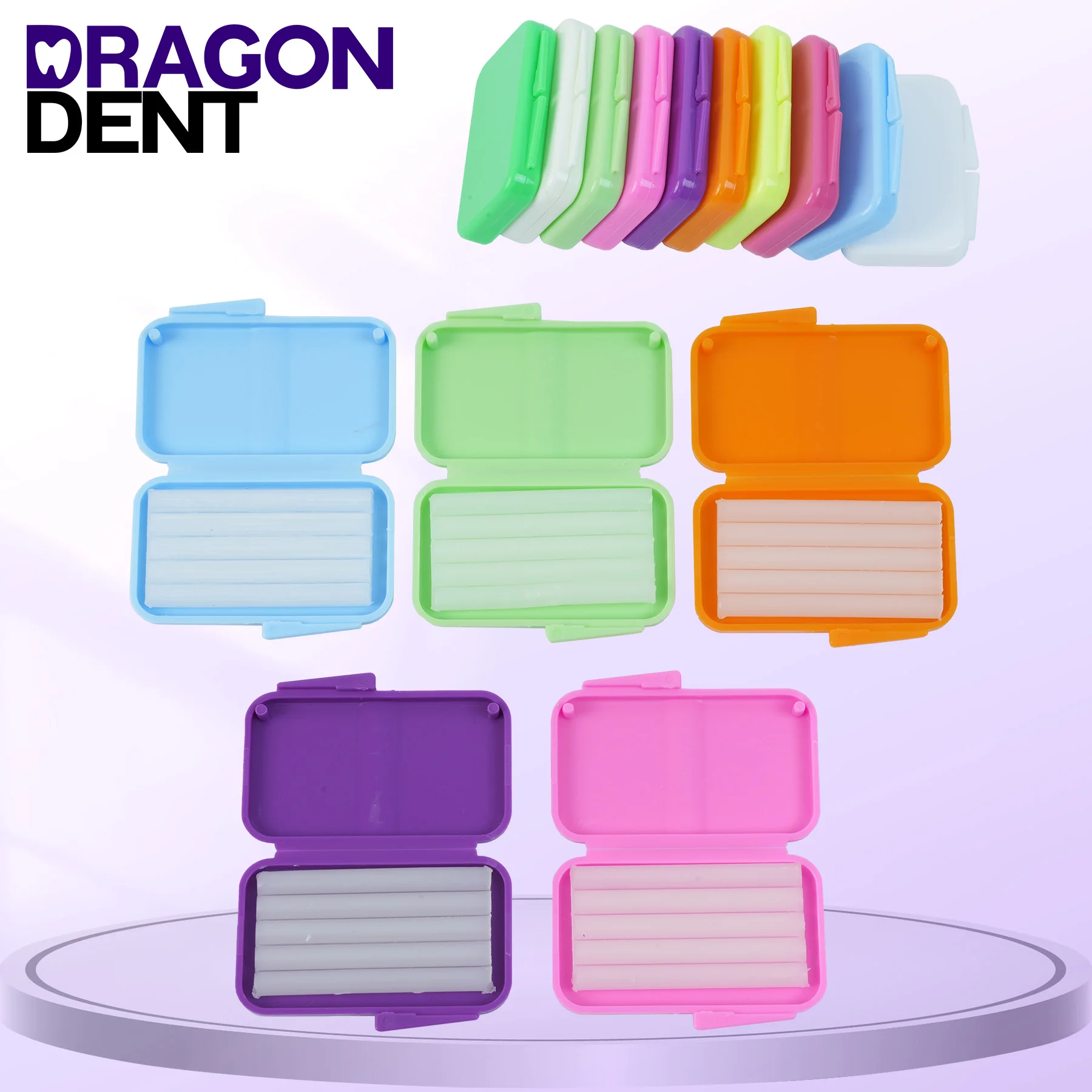 DRAGON DENT 10pcs Orthodontic Relief Wax For Braces Gum Irritation Dental Oral Care Orthodontic wax Dental care tools