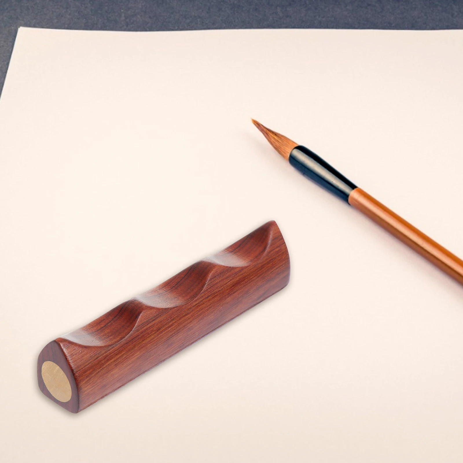 Pen Holder Calligraphy Brush Rack Ink Stand Wood Chinese Style Desk Organizer Gift Idea Practical Use Art Supplies