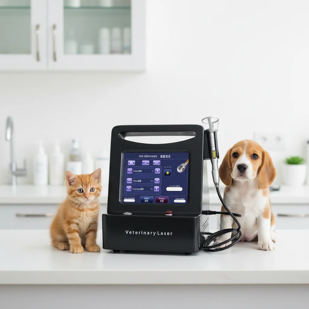 New 980 Nm 15 W Diode Animal Veterinary Physical Therapy Pain Relief Sterilization -Inflammatory Machine