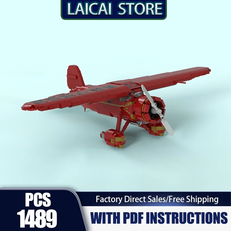 Aerial Fighter Model Moc Building Blocks Vega 5B Fighter Model Technology Bricks DIY Assembly Holiday Construstion Toy Set Gifts
