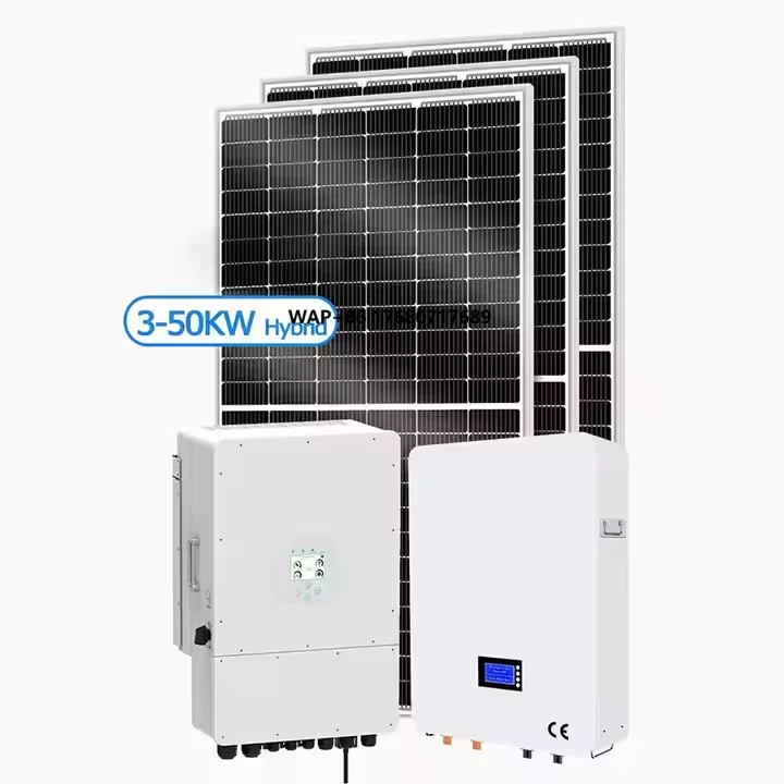 High Efficiency Solar Energy System Complete Set Hybrid Pv System 5kw 10kw 15kw 20kw Easy to Install for Home Use  in Stock