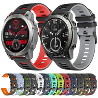 22mm Sports Silicone Strap for Zeblaze Vibe 7 Pro/Stratos 2 3/Beyond 2 Band Smartwatch Belt for Zeblaze Ares 3 Pro/Swim Bracelet