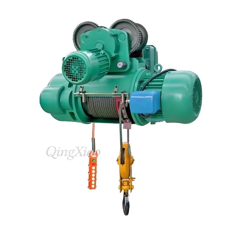 Industrial Wire Rope Hoist Roofing Material Hoisting Durable Solid Construction Simple Mounting Layout On Site Material Handling