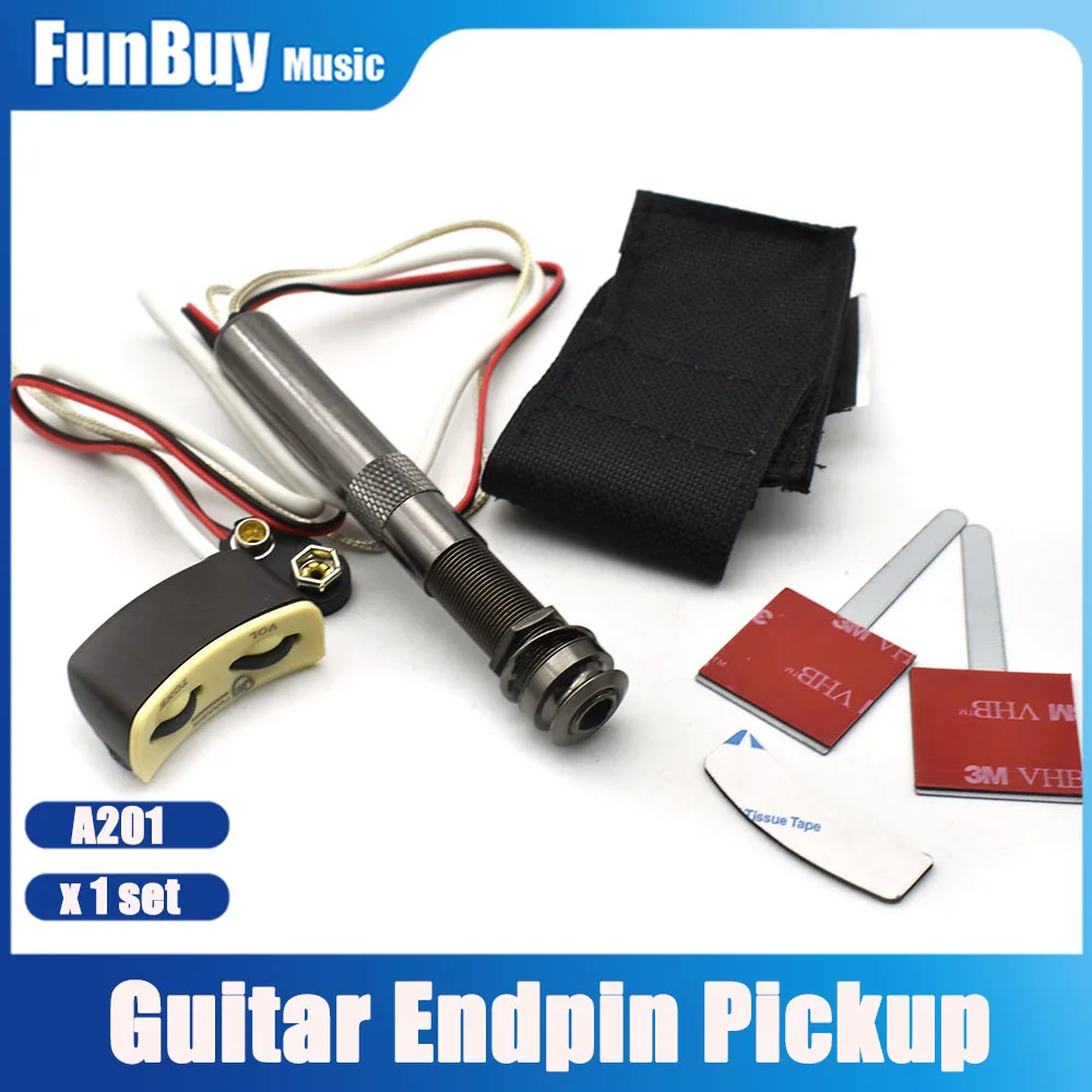 Soundhole Acoustic Classical Guitar EQ Equalizer Piezo Pickup Sound Hole End Pin Pick-up  Acoustic Guitar Accessories