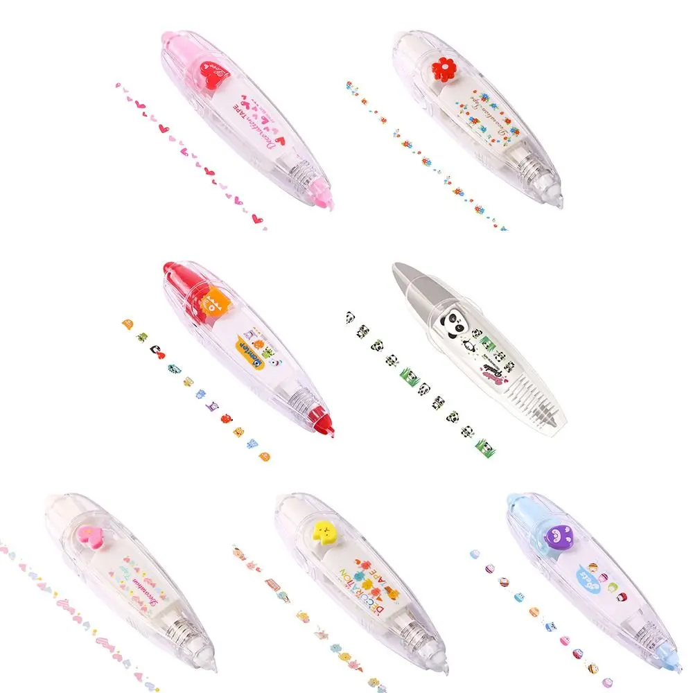 Fashion Cute Cartoon Correction Tape Kawaii Press Down Type Decorating Diaries Tape Large Capacity Creative Correction Strip