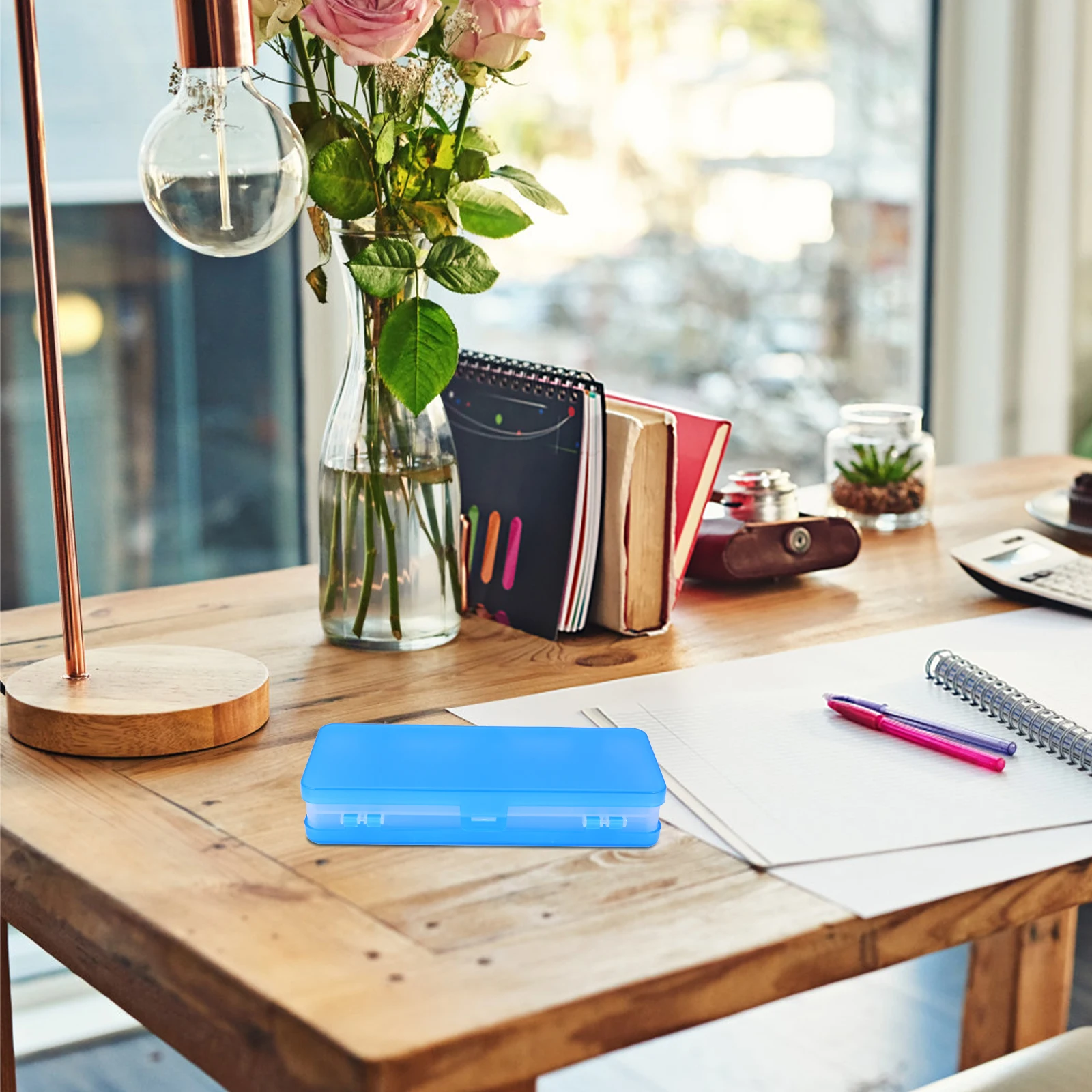 3-х шт. двусторонний пластиковый пенал большой емкости ящик для хранения канцелярских принадлежностей для студентов детские школьные принадлежности