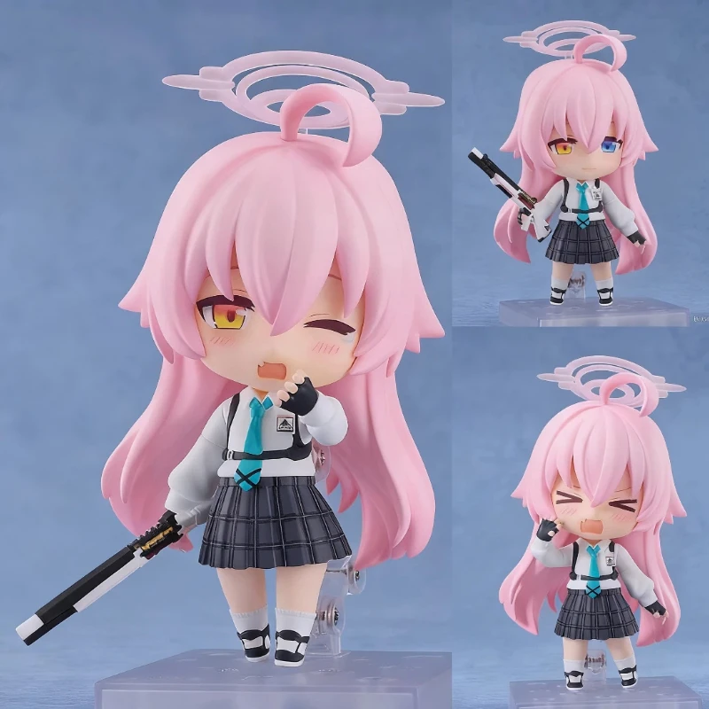 Blue Archive Takanashi Hoshino 2461 Q Version Nendoroid bewegliche Anime-Figur mit Face Swap Waffen sammeln Ornamente Geschenkspielzeug