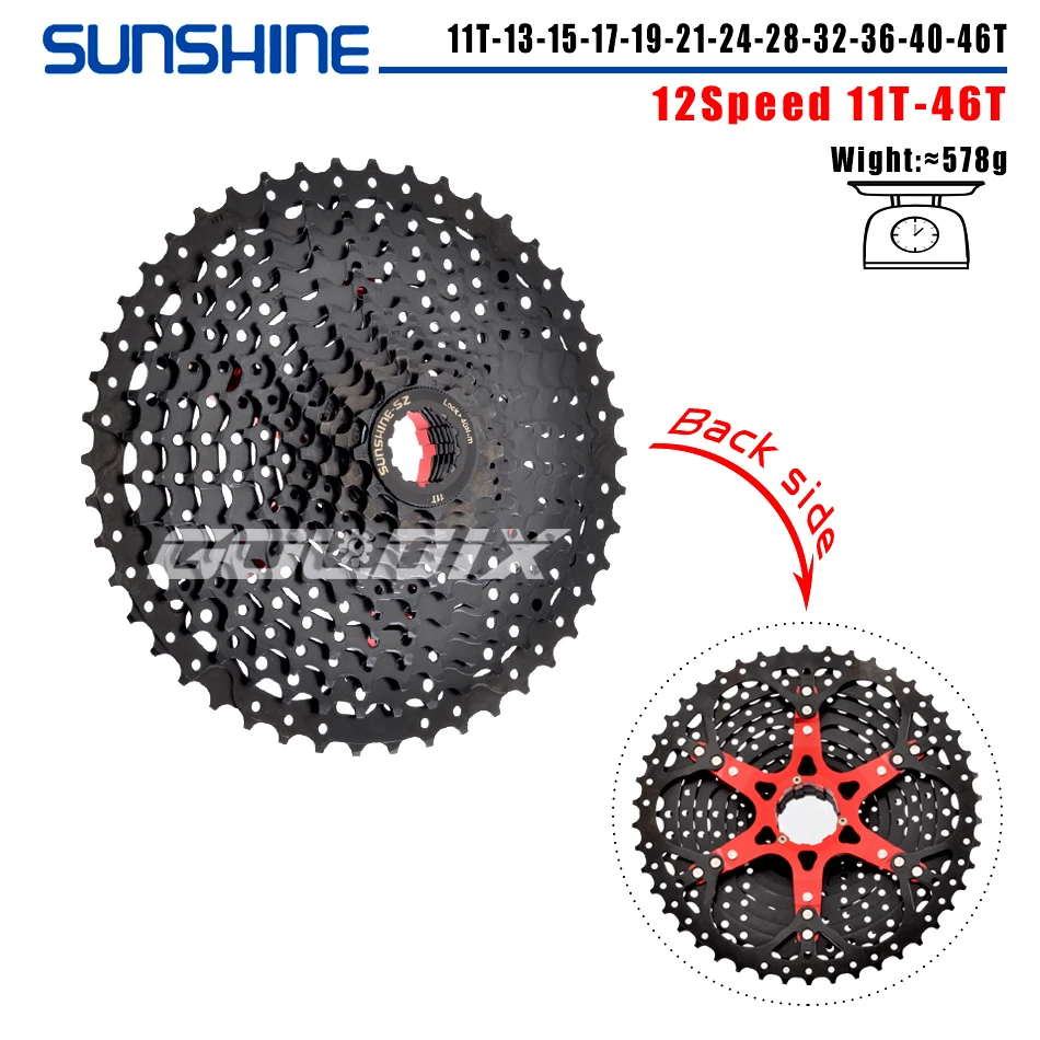 Sonnenschein schwarz fahrrad freilauf mtb fahrrad kassette k7 8/9/10/geschwindigkeit hg struktur spezifikation für shimano sram