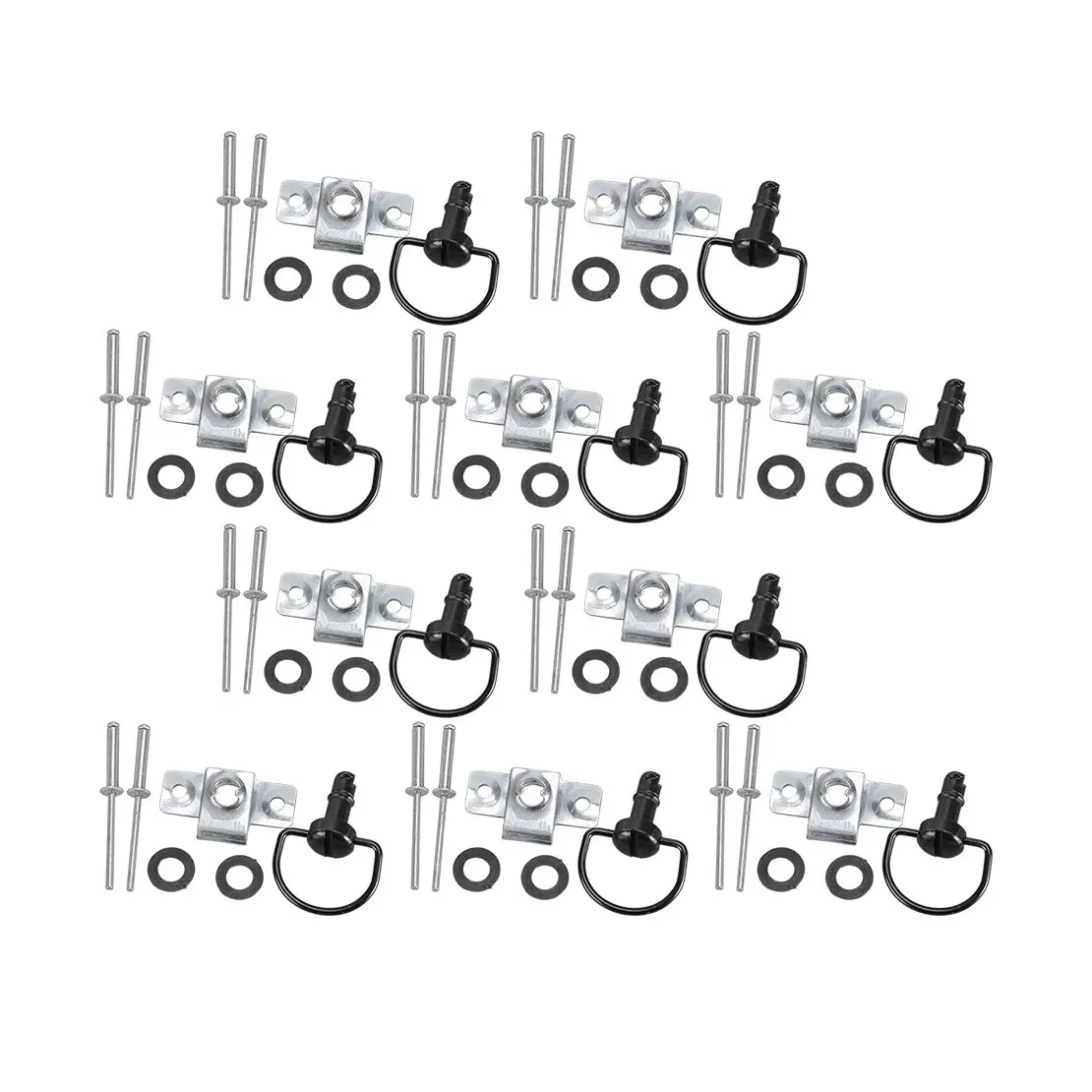 20 مجموعات دراجة نارية 17 مللي متر 1/4 بدوره الإفراج السريع سباق هدية السحابة كليب D-حلقة دبوس غسالة صالح لهوندا كاواساكي ياماها سوزوكي #4