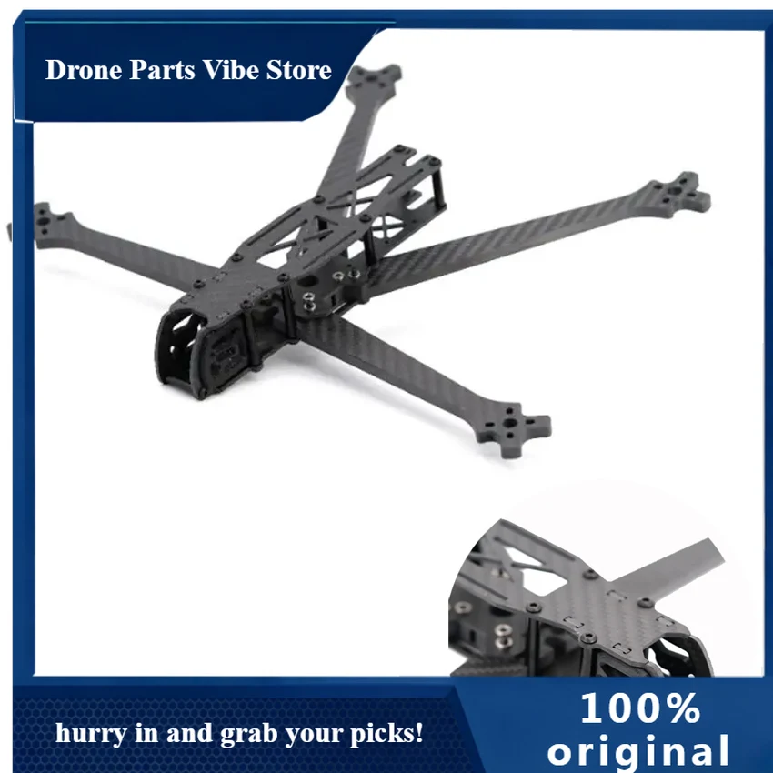 

APTBS SOURCE ONE V6 7INCH DC STYLE Carbon Fiber FRAME KIT FOR DIY LONG DISTANCE FREE FLIGHT