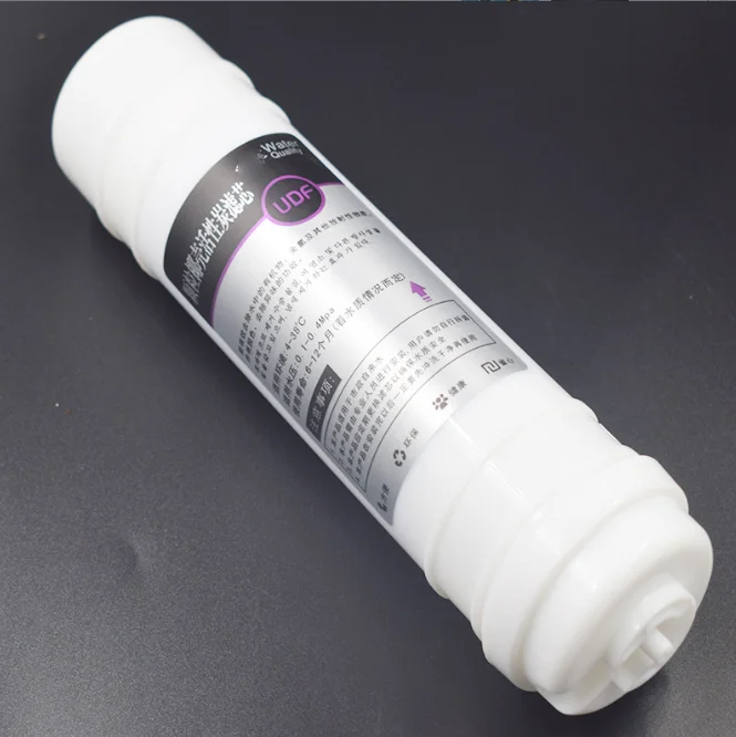 Quick-connect granular activated carbon UDF household water purifier accessories coconut shell activated carbon filter