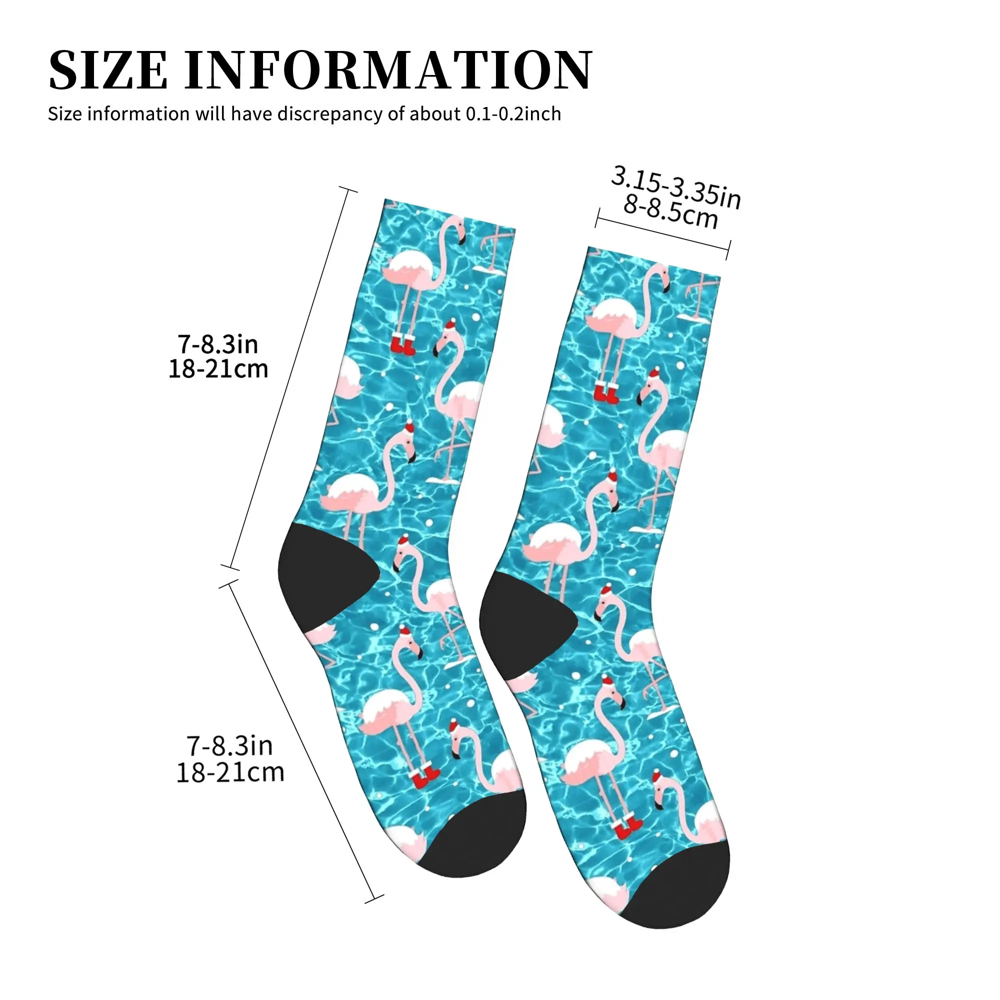 Weihnachten Santa Flamingo Weihnachten Socken Casual Strümpfe Herbst Anti-Slip Erwachsene Männer Socken Atmungsaktive Grafik Outdoor Sport Socken
