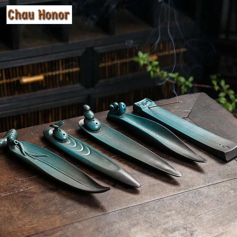 Creative Kiln Change Ceramic Incense Inserting Wire Incense Furnace Home Craft Gift Stone Alpine Flowing Water Aromatherapy Base
