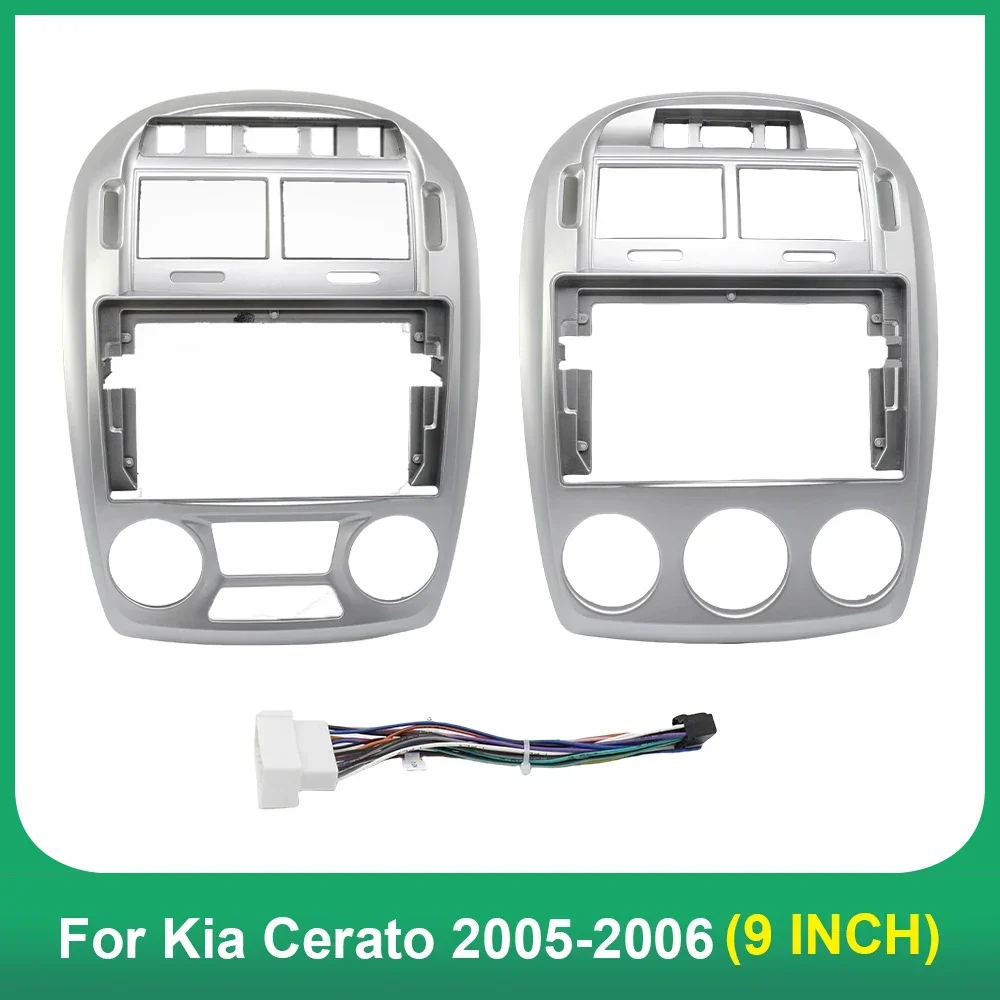 Car radio frame AUTODAILY 9 Inch  Fascia Adapter For Kia Cerato 2005-2006 Android Dash Fitting Panel Kit