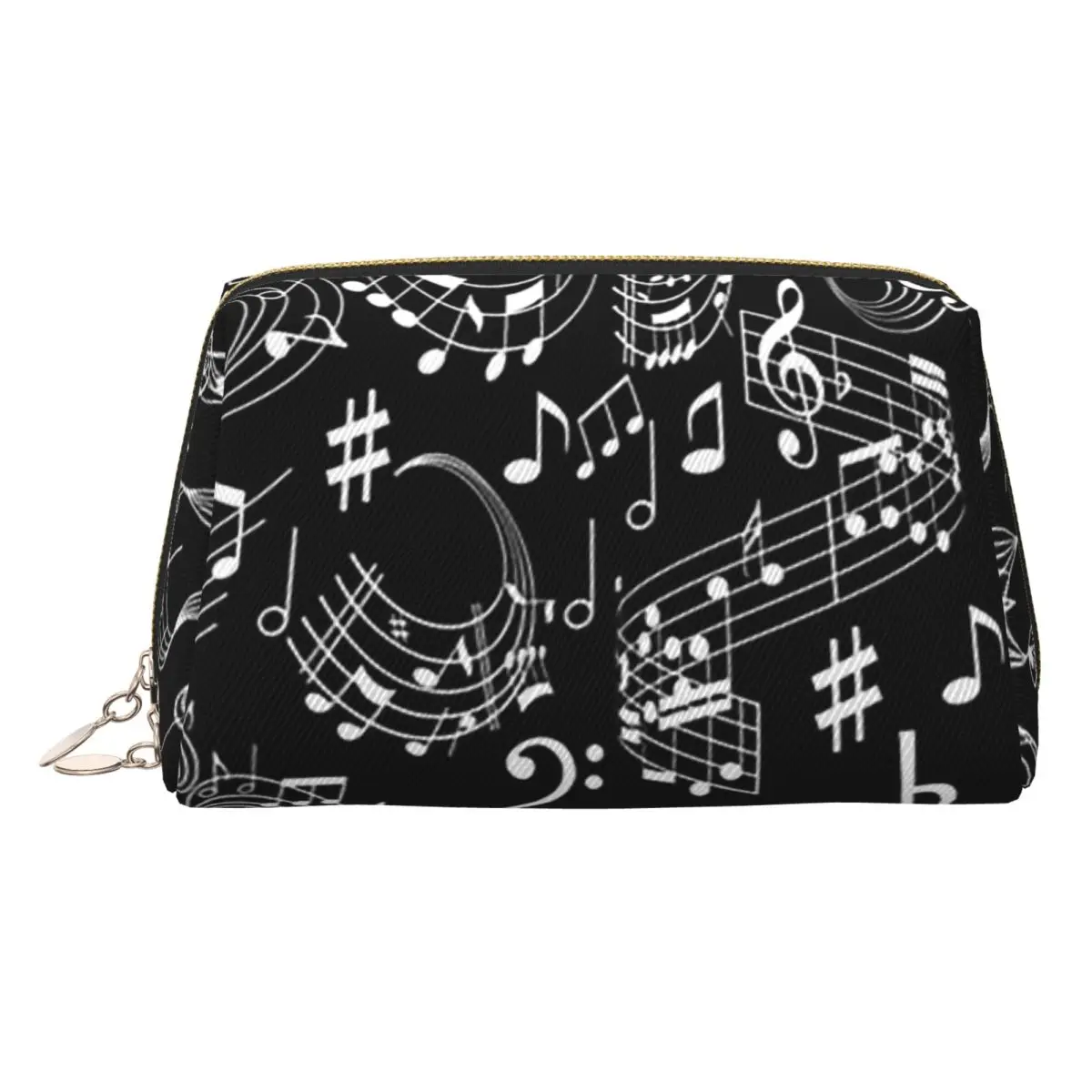 

Женская косметичка с музыкой, музыкальными нотами, дорожный органайзер для макияжа, сумка для хранения туалетных принадлежностей, Dopp Kit Box