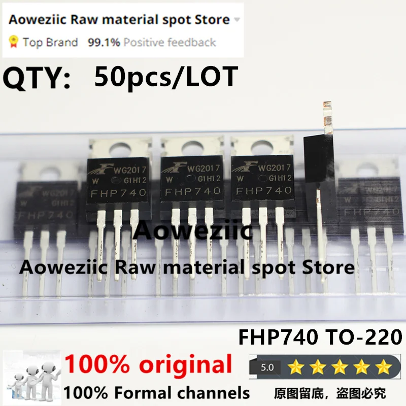 Aoweziic 2016 + 100 ٪ الجديدة المستوردة الأصلي FHP740 إلى 220 10A 400 فولت MOS تأثير الحقل أنبوب