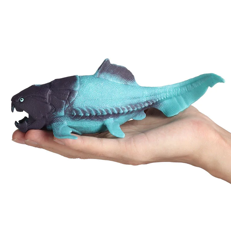 Children\'s cognitive simulation marine animal model static ancient prehistoric Dundee fish pinching music decompression vent toy