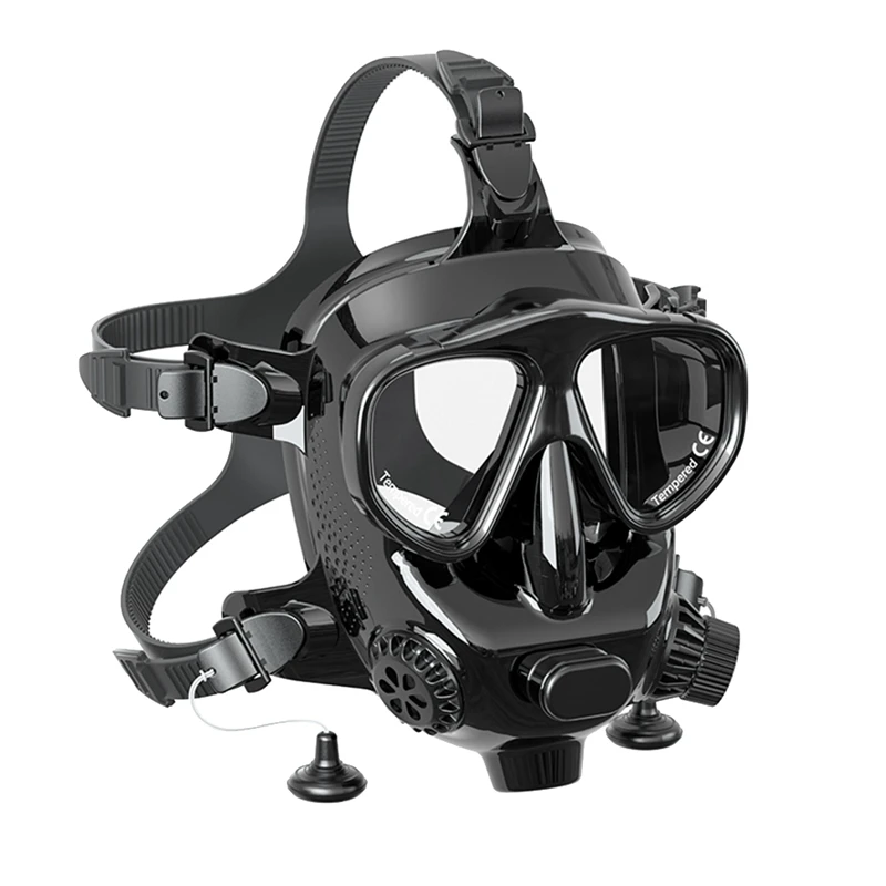 

Scuba Diving Mask Snorkeling Full Face Scuba Diving Equipment Snorkel Swimming Masks Oxygen Cylinder Snorkeling Set