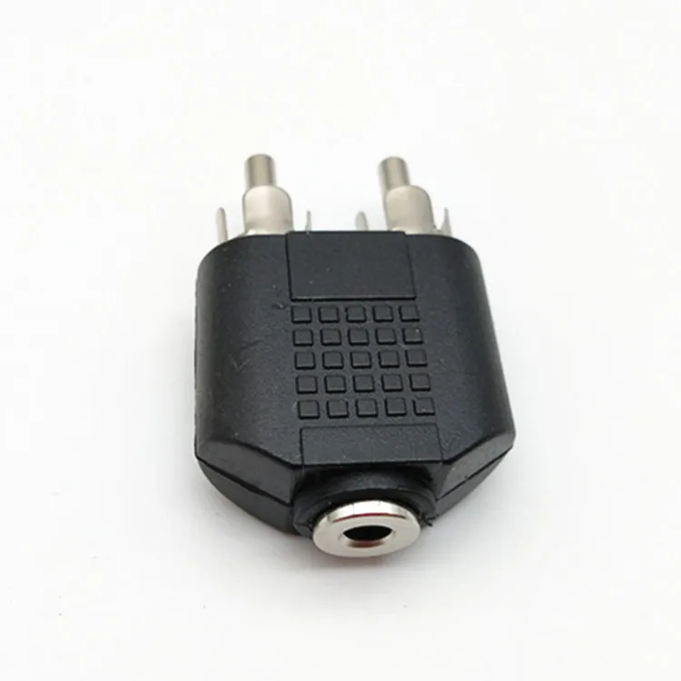 Adaptateur audio 3.5 femelle vers double type-mâle, câble audio, convertisseur 2RCA rouge et blanc, un en deux, 20 pièces