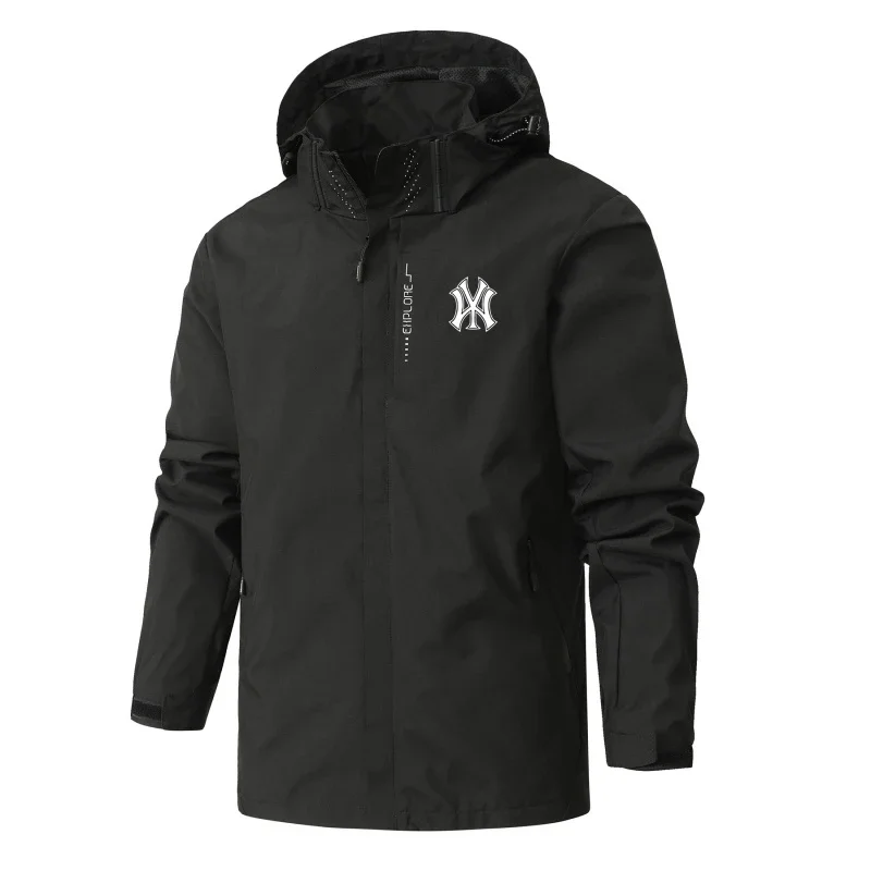 

Мужская весенне-осенняя водонепроницаемая и ветрозащитная легкая куртка с капюшоном, куртка для активного отдыха, фитнеса и походов, куртка для скалолазания