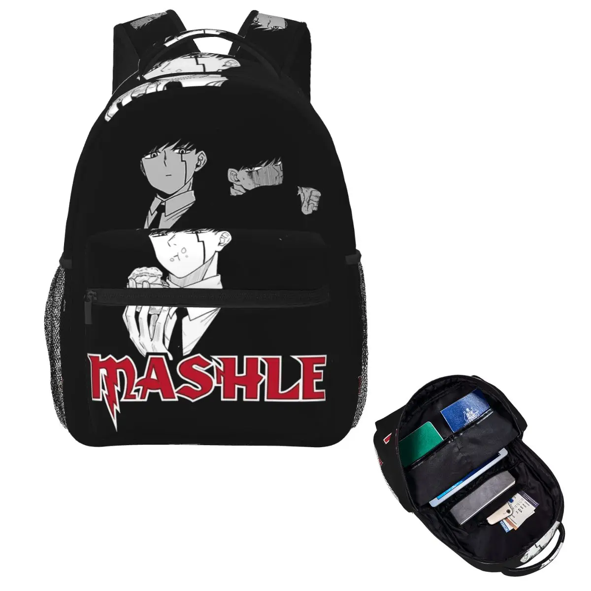 Mashle Magic And Muscles Comic Student Backpack School Bag Hiking Travel Daypack for Boys Girls Fashion Bookbag Shoulder Bags