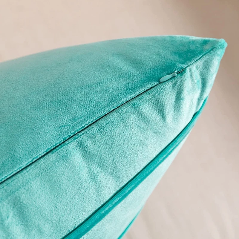 Inyahome Decorative Plush Velvet Throw Pillow Covers Sofa Accent Couch Pillows for Bed Living Room Square Pillow Cases For Couch