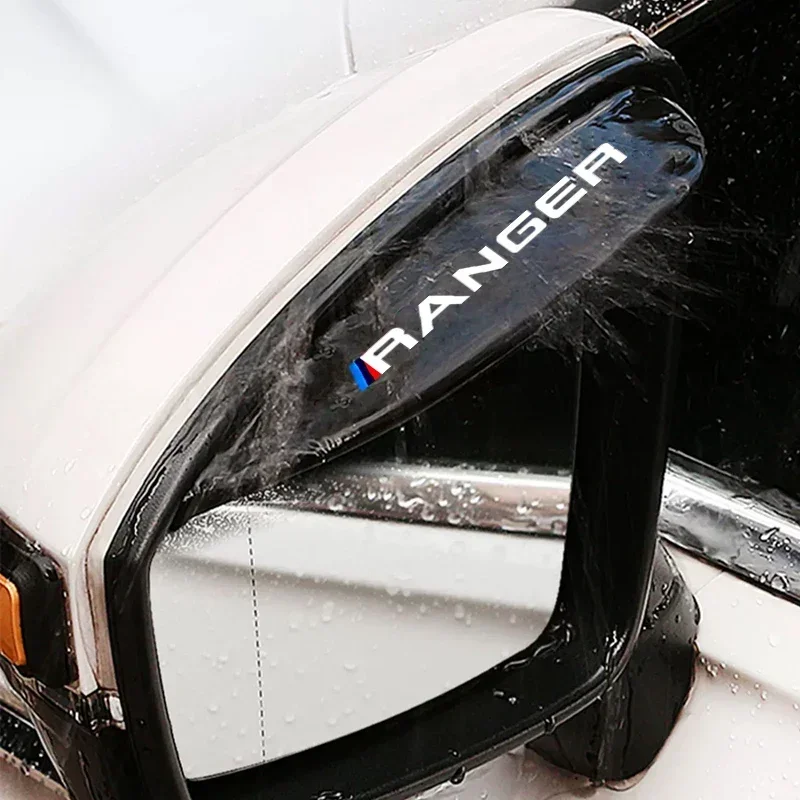 For Ford Ranger T9 Rapotr Rearview Mirror Rain Eyebrow Car Rearview Mirror Rain Shield Car Decorative Accessories view 5