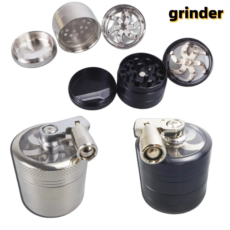 Molinillo manual de especias de 4 capas con mango, triturador de especias duras y nueces portátil para nuez moscada, sal de roca, grano de pimienta, cocina