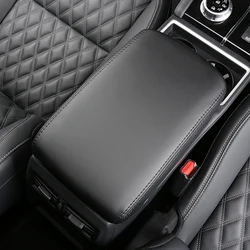 Car Accessories for Mitsubishi Outlander 2022 2023 Leather Center Armrest Pad Protection Elbow Support Cover