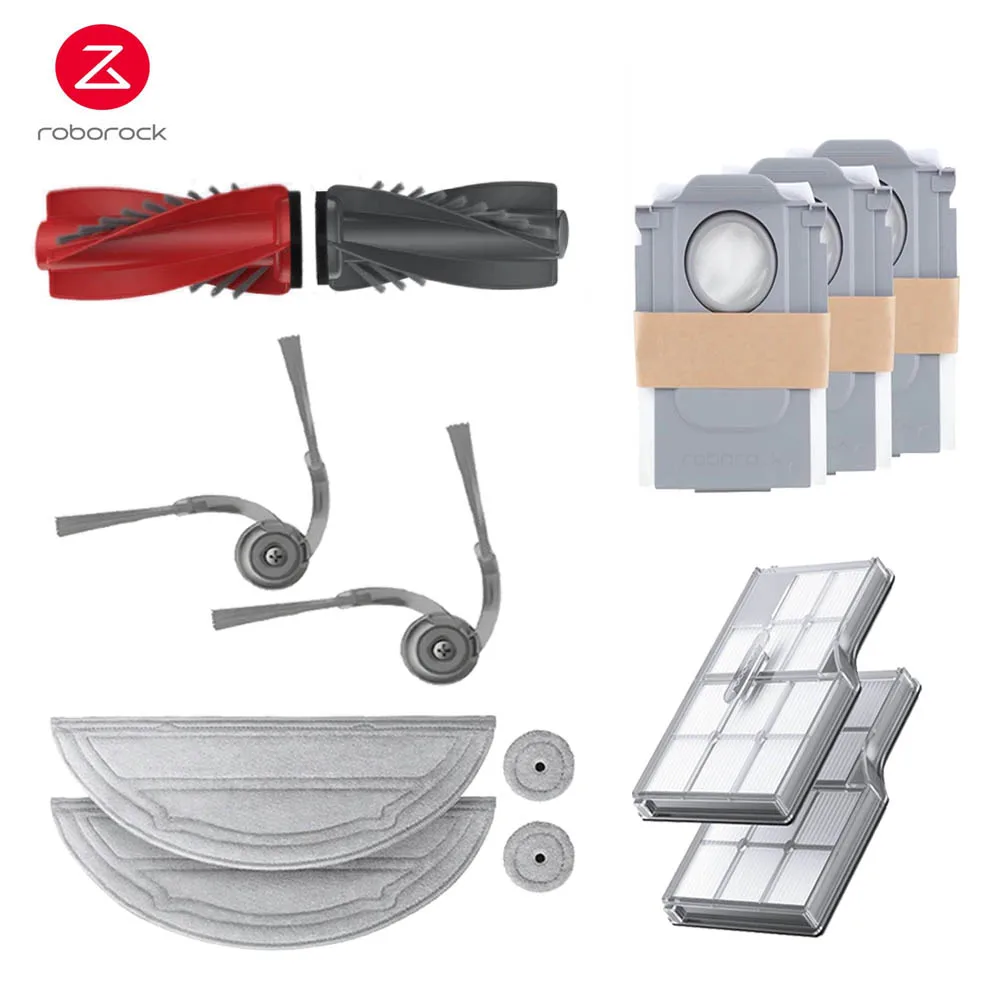 Originele Roborock Saros 10 Filter Mop Hoofd-/Zijborstels Zelfreinigende Borstel Bacteriostatische Module Stofzak S9 MaxV Ultra Onderdelen