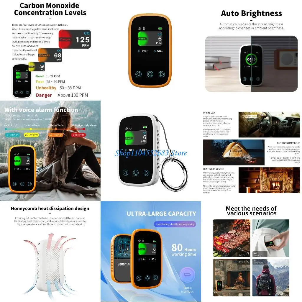 

Y6GD CO Alarm Detectors Carbon Monoxide Alarm Detectors with Temperature Humidity