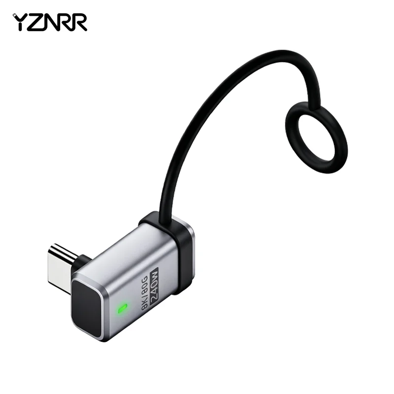 YZNRR USB4 V2.0 Full-Featured Type-C Adapter (with Lanyard),Straight,U-Shaped,Side Bend,3D Angle,Mid Bend