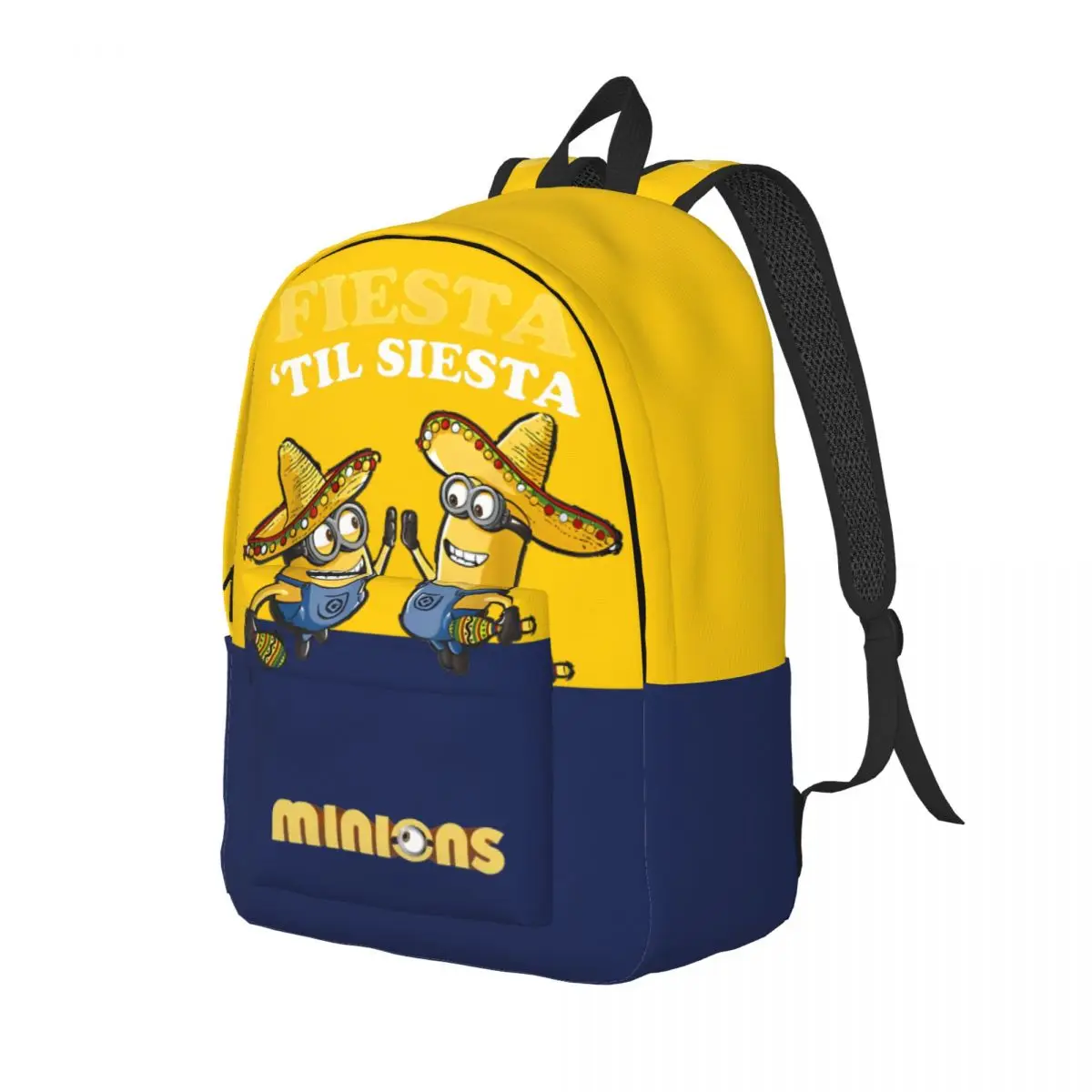 Fashionable Despicable Me Minions Sombrero Portrait Schoolbag Picnic Retro Despicable Me Minions For Kid College Bag Birthday