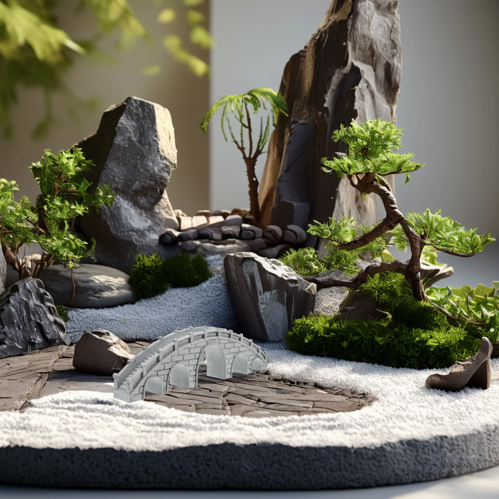 

Miniature Stone Bridge Ornament for Aquarium and Bonsai Landscaping Unique Handmade Decorative Garden Accent Micro