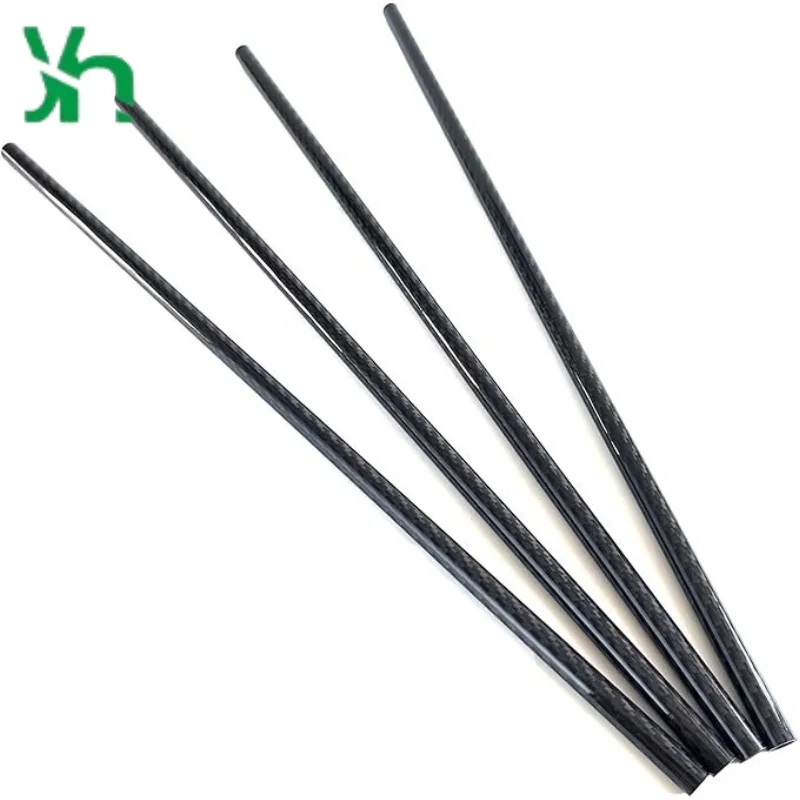 高強度カーボンファイバーロッド2本、FPVドローンアームやRC飛行機モデルの軽量化に適しています。