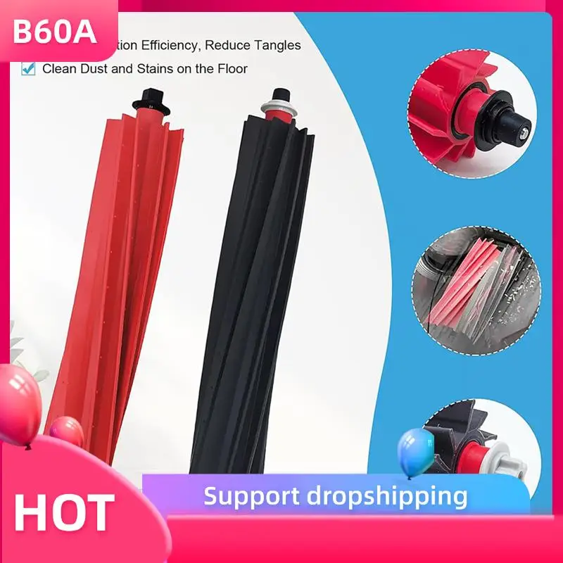 

B60A 2 Set For Roborock Qrevo Master Vacuum Cleaner Main Side Brush HEPA Filter Mop Cloth Dust Bags Replacement Parts
