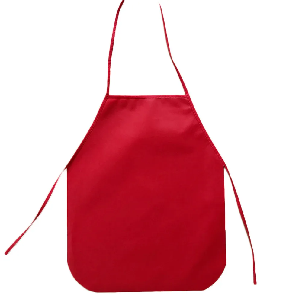 5pcs Kitchen Apron Children\'s Waterproof Waitress Work Apron Original Oil and Dirt Resistant Solid Fashion Apron for Kids