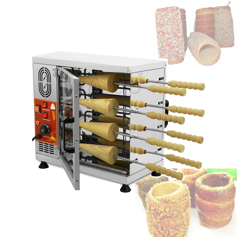 

Chimney Bread Roll Baking Machine Ice Cream Bread Cone Maker Cake Baking Machine Kurtos Kalacs Oven