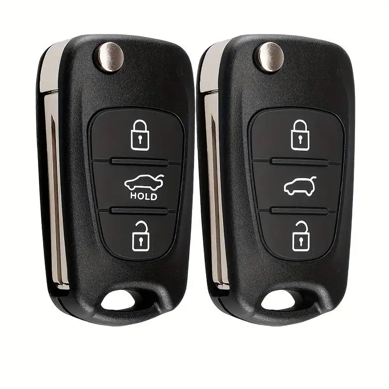 

Remote Key Shell For Hyundai I20 I30 IX35 Accent Kia Picanto Sportage K5 3 Buttons Flip Folding Remote Key Case Car Accessories