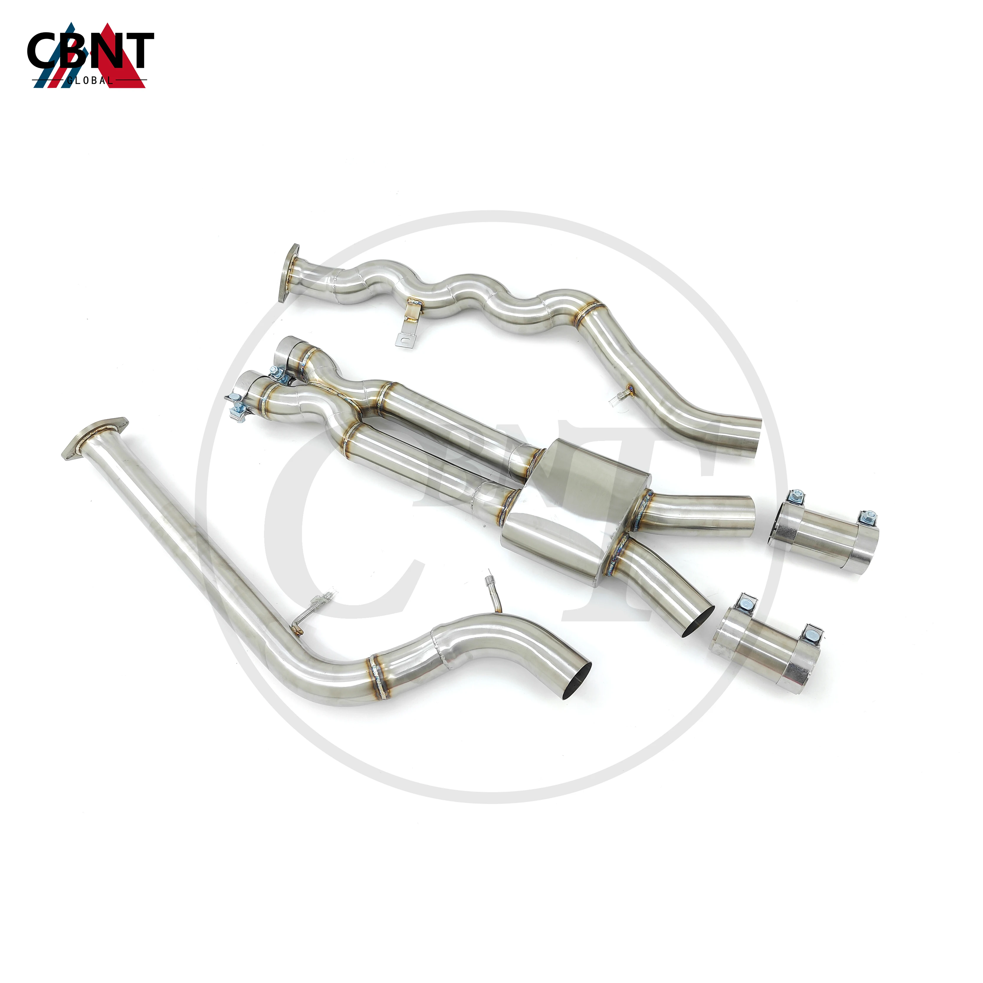 CBNT Mid Pipe 76mm/3inches for BMW S58 G80 M3 G82 M4 3.0T Exhaust Middle Pipe High Quality SS304 Tuning Exhaust Systems