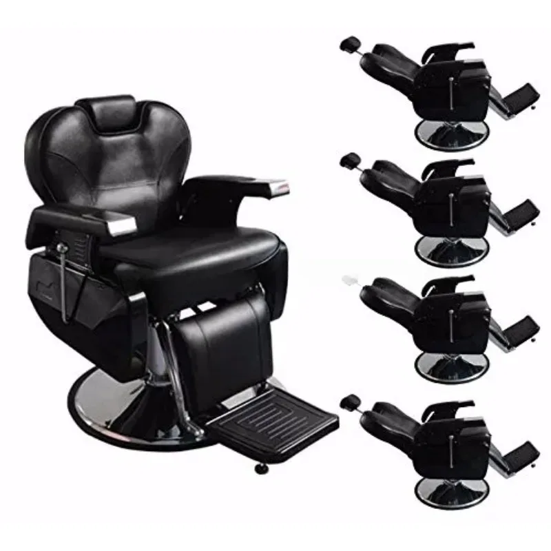 

new style salon furniture black hairdressing chairs barber chairs for sale